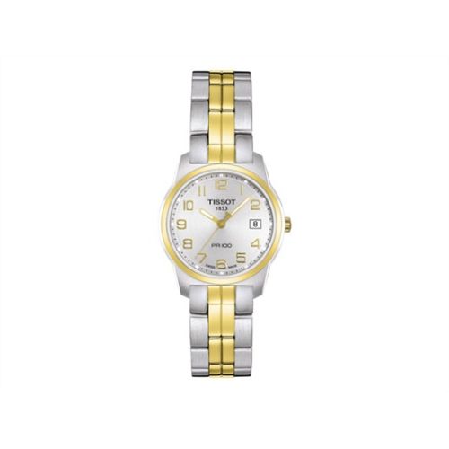 Tissot PR 100 Quartz 24.5 Stainless Steel / Yellow Gold PVD / Silver / Bracelet